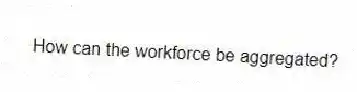 How can the workforce be aggregated?
