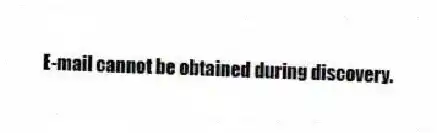 E-mail cannot be obtained during discovery.
