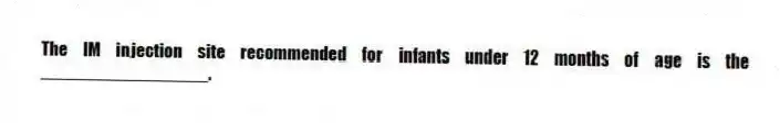 The IM injection site recommended for infants under 12 months of age is the _________________.