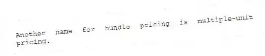 Another name for bundle pricing is multiple-unit pricing.