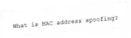 What is MAC address spoofing?