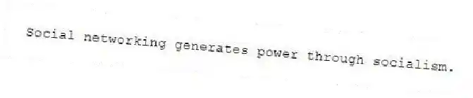 Social networking generates power through socialism.