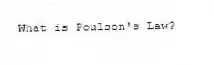What is Poulson's Law?