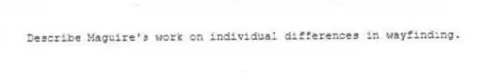 Describe Maguire's work on individual differences in wayfinding.