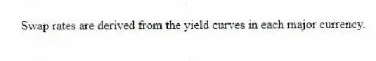 Swap rates are derived from the yield curves in each major currency.