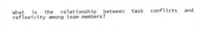 What is the relationship between task conflicts and reflexivity among team members?