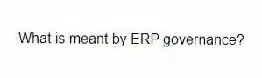 What is meant by ERP governance?