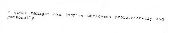 A great manager can inspire employees professionally and personally.