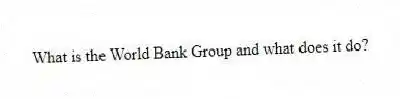 What is the World Bank Group and what does it do?