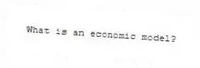 What is an economic model?