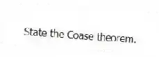 State the Coase theorem.