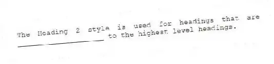 The Heading 2 style is used for headings that are ____________________ to the highest level headings.