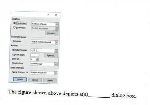 
The figure shown above depicts a(n)________ dialog box.