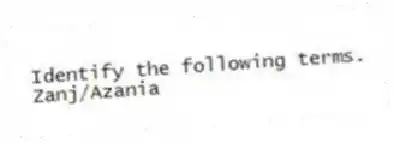 Identify the following terms.
-Zanj/Azania