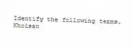 Identify the following terms.
-Khoisan
