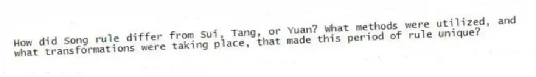 How did Song rule differ from Sui, Tang, or Yuan? What methods were utilized, and what transformations were taking place, that made this period of rule unique?