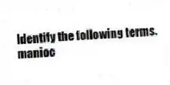 Identify the following terms.
-manioc