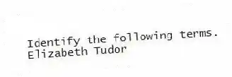 Identify the following terms.
-Elizabeth Tudor
