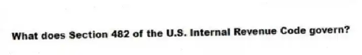 What does Section 482 of the U.S. Internal Revenue Code govern?