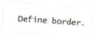 Define border.