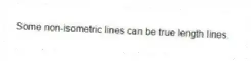 Some non-isometric lines can be true length lines.