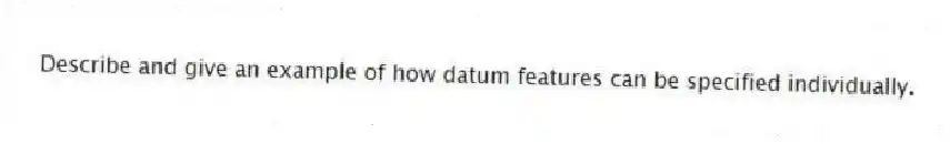 Describe and give an example of how datum features can be specified individually.