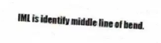IML is identify middle line of bend.