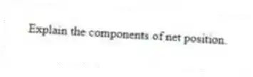 Explain the components of net position.