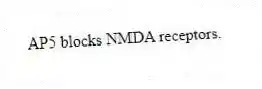 AP5 blocks NMDA receptors.