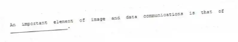 An important element of image and data communications is that of ____________________.
