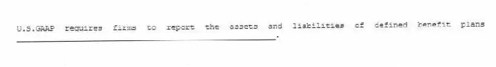 U.S.GAAP requires firms to report the assets and liabilities of defined benefit plans _______________________________________________________.